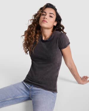 Camiseta personalizada efecto jeans HUSKY WOMAN Roly